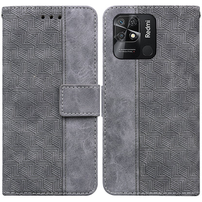 Geometric Embossed Leather Phone Case, For Xiaomi Redmi Note 10 Lite, For Xiaomi Redmi Note 11 Pro 5G / 4G Foreign Version, For Xiaomi Redmi Note 11 / Note 11S, For Xiaomi Redmi 10C