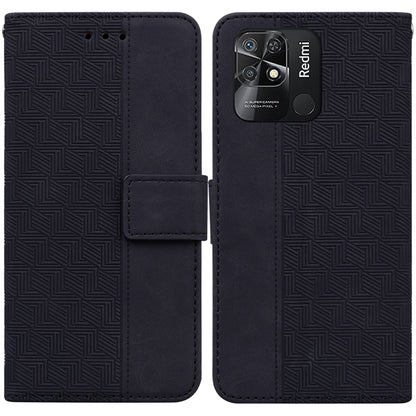 Geometric Embossed Leather Phone Case, For Xiaomi Redmi Note 10 Lite, For Xiaomi Redmi Note 11 Pro 5G / 4G Foreign Version, For Xiaomi Redmi Note 11 / Note 11S, For Xiaomi Redmi 10C