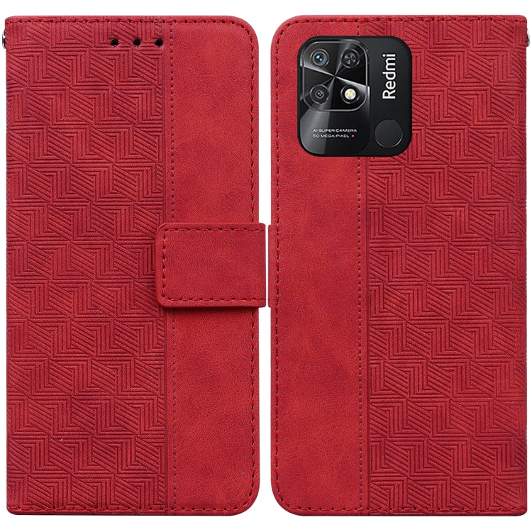 Geometric Embossed Leather Phone Case, For Xiaomi Redmi Note 10 Lite, For Xiaomi Redmi Note 11 Pro 5G / 4G Foreign Version, For Xiaomi Redmi Note 11 / Note 11S, For Xiaomi Redmi 10C