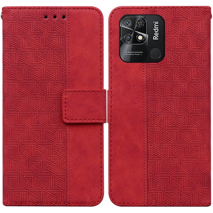 Geometric Embossed Leather Phone Case, For Xiaomi Redmi Note 10 Lite, For Xiaomi Redmi Note 11 Pro 5G / 4G Foreign Version, For Xiaomi Redmi Note 11 / Note 11S, For Xiaomi Redmi 10C
