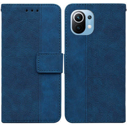 Geometric Embossed Leather Phone Case, For Xiaomi Redmi K40S, For Xiaomi Mi 11, For Xiaomi Mi 11 Pro, For Xiaomi Mi 11T / 11T Pro