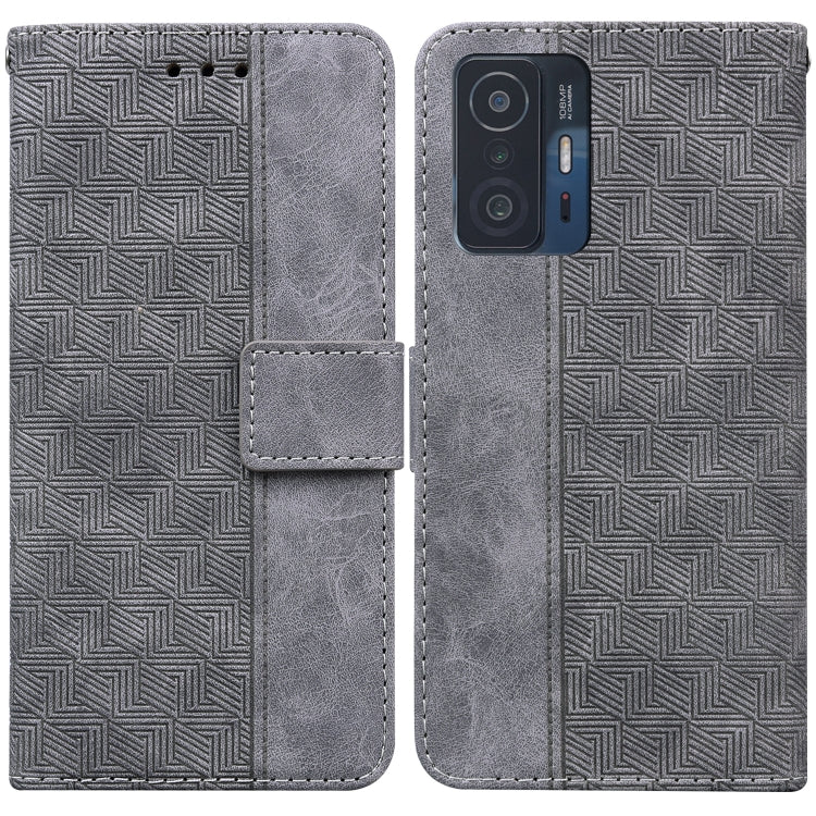 Geometric Embossed Leather Phone Case, For Xiaomi Redmi K40S, For Xiaomi Mi 11, For Xiaomi Mi 11 Pro, For Xiaomi Mi 11T / 11T Pro