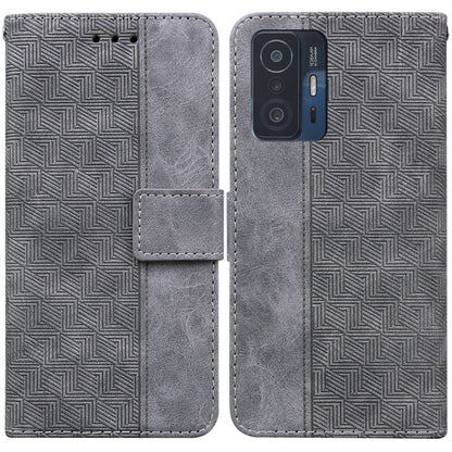 Geometric Embossed Leather Phone Case, For Xiaomi Redmi K40S, For Xiaomi Mi 11, For Xiaomi Mi 11 Pro, For Xiaomi Mi 11T / 11T Pro