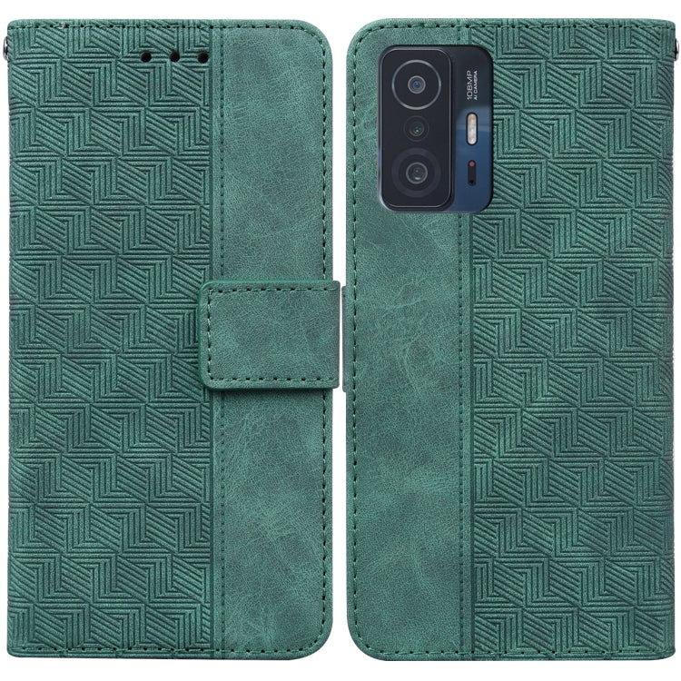 Geometric Embossed Leather Phone Case, For Xiaomi Redmi K40S, For Xiaomi Mi 11, For Xiaomi Mi 11 Pro, For Xiaomi Mi 11T / 11T Pro