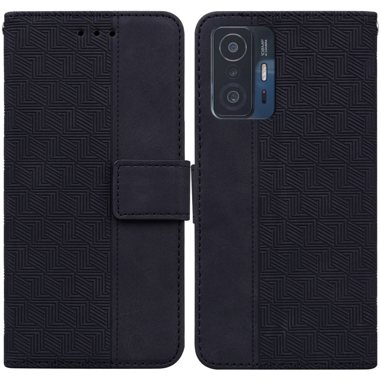 Geometric Embossed Leather Phone Case, For Xiaomi Redmi K40S, For Xiaomi Mi 11, For Xiaomi Mi 11 Pro, For Xiaomi Mi 11T / 11T Pro