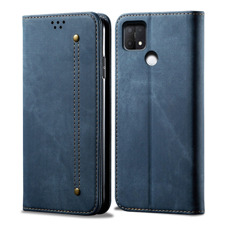 Denim Texture Casual Style Leather Phone Case, For OPPO A35 / A15 / A15S, For OPPO Realme C35, For OPPO Realme Q3T / K9S / Realme Q3s, For OPPO Realme 9 Pro, For OPPO Realme 9 Pro+