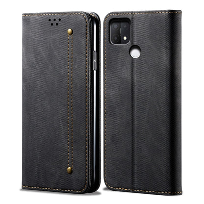 Denim Texture Casual Style Leather Phone Case, For OPPO A35 / A15 / A15S, For OPPO Realme C35, For OPPO Realme Q3T / K9S / Realme Q3s, For OPPO Realme 9 Pro, For OPPO Realme 9 Pro+