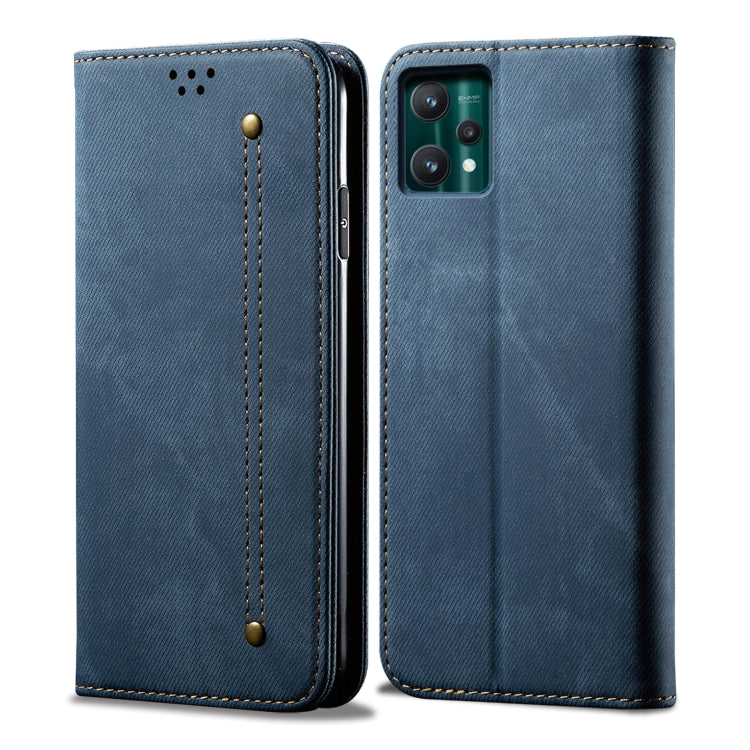 Denim Texture Casual Style Leather Phone Case, For OPPO A35 / A15 / A15S, For OPPO Realme C35, For OPPO Realme Q3T / K9S / Realme Q3s, For OPPO Realme 9 Pro, For OPPO Realme 9 Pro+