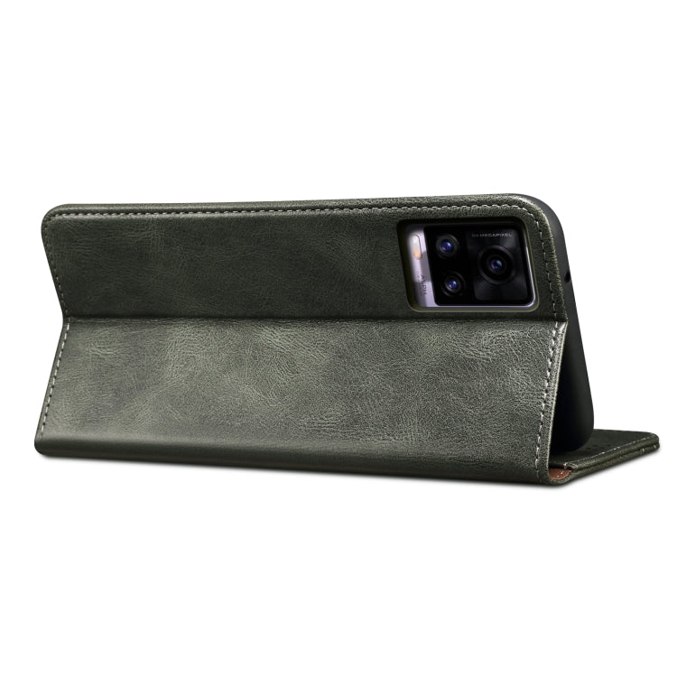 Simple Wax Crazy Horse Texture Horizontal Flip Leather Phone Case with Card Slots & Holder, For OPPO A35 / A15 / A15S, For OPPO Realme C35, For OPPO Realme Q3T / K9S / Realme Q3s, For OPPO Realme 9 Pro, For OPPO Realme 9 Pro+