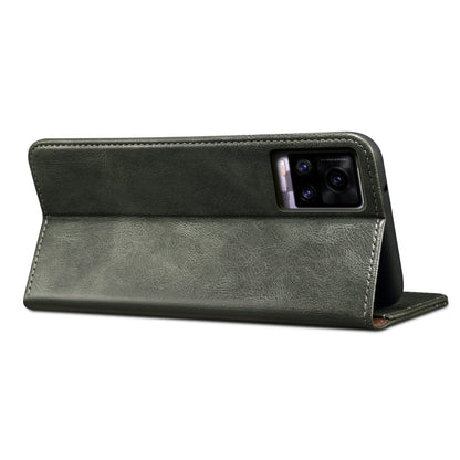 Simple Wax Crazy Horse Texture Horizontal Flip Leather Phone Case with Card Slots & Holder, For OPPO A35 / A15 / A15S, For OPPO Realme C35, For OPPO Realme Q3T / K9S / Realme Q3s, For OPPO Realme 9 Pro, For OPPO Realme 9 Pro+