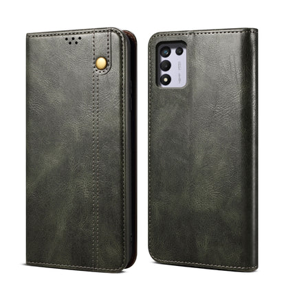 Simple Wax Crazy Horse Texture Horizontal Flip Leather Phone Case with Card Slots & Holder, For OPPO A35 / A15 / A15S, For OPPO Realme C35, For OPPO Realme Q3T / K9S / Realme Q3s, For OPPO Realme 9 Pro, For OPPO Realme 9 Pro+