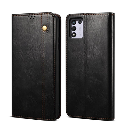 Simple Wax Crazy Horse Texture Horizontal Flip Leather Phone Case with Card Slots & Holder, For OPPO A35 / A15 / A15S, For OPPO Realme C35, For OPPO Realme Q3T / K9S / Realme Q3s, For OPPO Realme 9 Pro, For OPPO Realme 9 Pro+