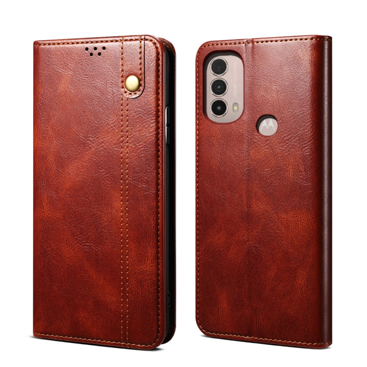 Oil Wax Crazy Horse Texture Leather Phone Case, For Motorola Moto E40 / E30 / E20, For OnePlus Nord N20 5G, For Google Pixel 6a, For Xiaomi Redmi Note 11 Pro 4G / 5G