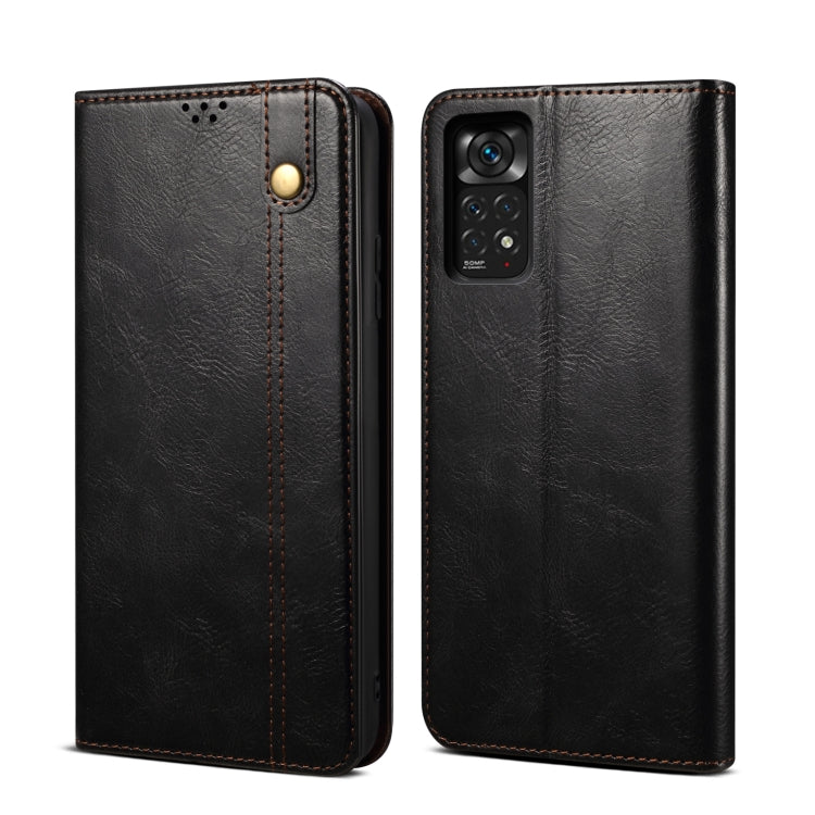 Oil Wax Crazy Horse Texture Leather Phone Case, For Motorola Moto E40 / E30 / E20, For OnePlus Nord N20 5G, For Google Pixel 6a, For Xiaomi Redmi Note 11 Pro 4G / 5G