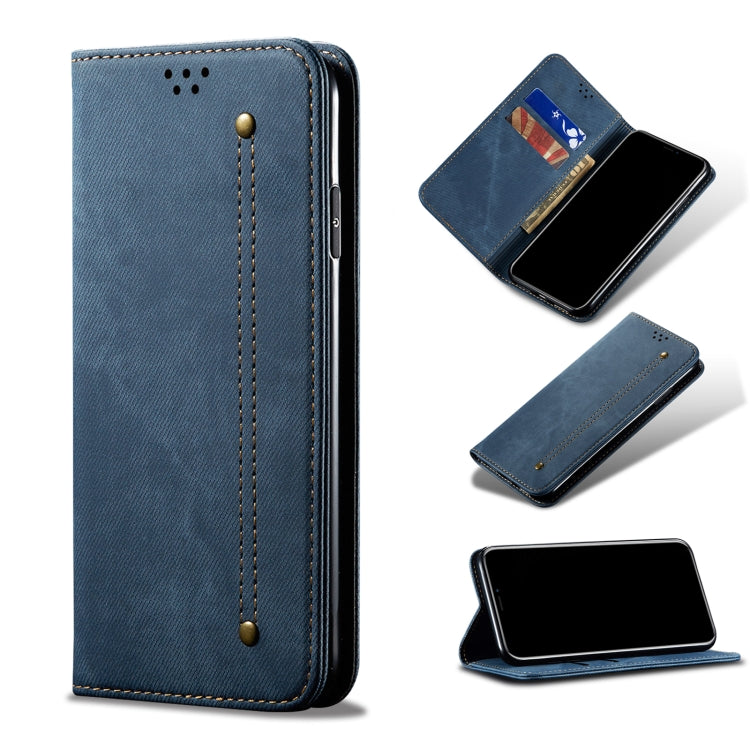 Denim Texture Flip Leather Phone Case, For Motorola Moto E40 / E30 / E20, For OnePlus Nord N20 5G, For Google Pixel 6a, For Xiaomi Redmi Note 11 Pro 4G / 5G