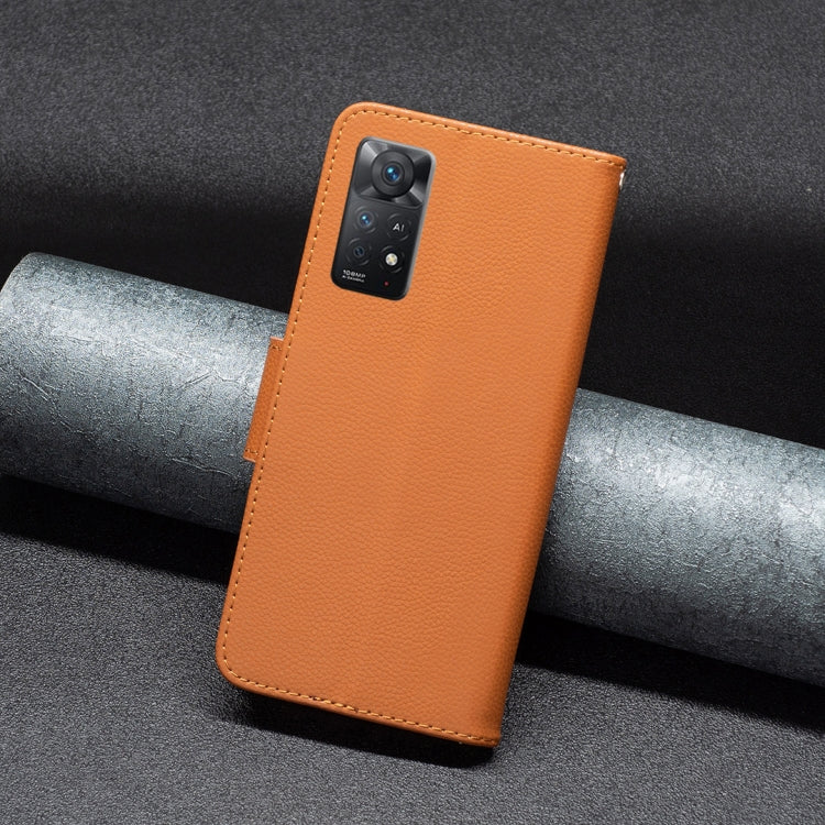 Litchi Texture Pure Color Horizontal Flip Leather Phone Case, For Xiaomi Redmi Note 11 Pro International Version