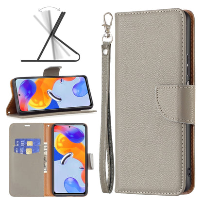 Litchi Texture Pure Color Horizontal Flip Leather Phone Case, For Xiaomi Redmi Note 11 Pro International Version