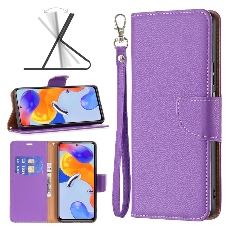 Litchi Texture Pure Color Horizontal Flip Leather Phone Case, For Xiaomi Redmi Note 11 Pro International Version
