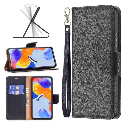 Litchi Texture Pure Color Horizontal Flip Leather Phone Case, For Xiaomi Redmi Note 11 Pro International Version