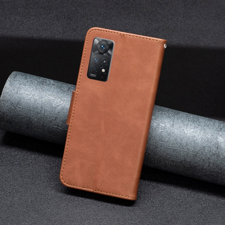 Lambskin Texture Pure Color Horizontal Flip Leather Phone Case, For Xiaomi Redmi Note 11 Pro International Version