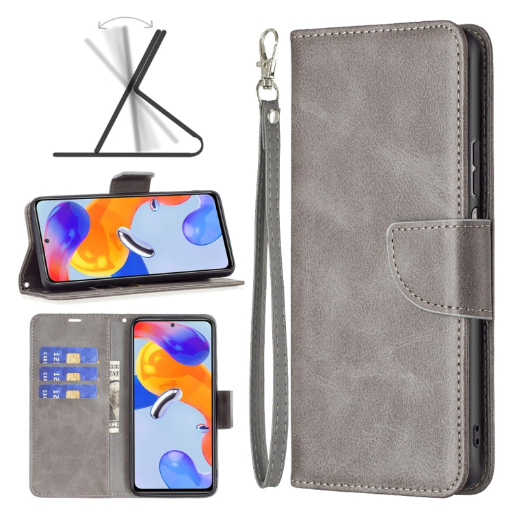 Lambskin Texture Pure Color Horizontal Flip Leather Phone Case, For Xiaomi Redmi Note 11 Pro International Version