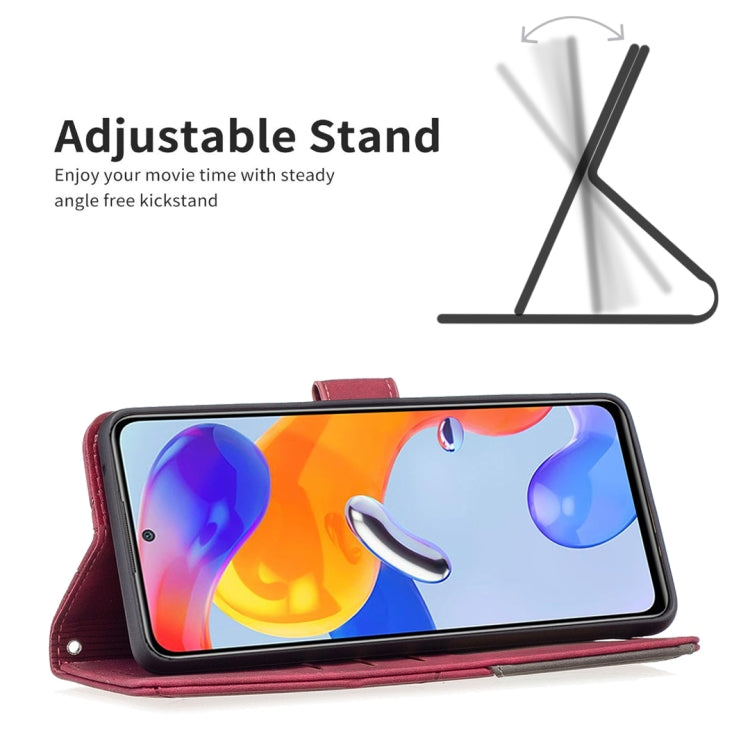 Rhombus Texture Magnetic Buckle Horizontal Flip Leather Phone Case, For Xiaomi Redmi Note 11 Pro International Version