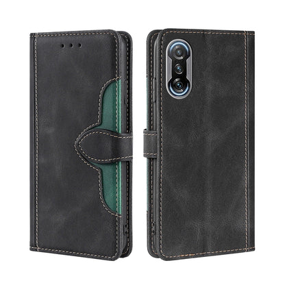 Skin Feel Straw Hat Magnetic Buckle Leather Phone Case, For Xiaomi Poco M3, For Xiaomi Redmi K40 Gaming, For Xiaomi Redmi Note 11 4G / Note 11S, For Xiaomi Redmi Note 11 5G, For Xiaomi Redmi 9C / Redmi 9C NFC, For Xiaomi Mi 11