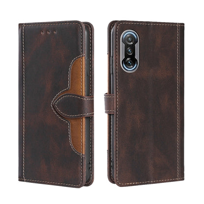 Skin Feel Straw Hat Magnetic Buckle Leather Phone Case, For Xiaomi Poco M3, For Xiaomi Redmi K40 Gaming, For Xiaomi Redmi Note 11 4G / Note 11S, For Xiaomi Redmi Note 11 5G, For Xiaomi Redmi 9C / Redmi 9C NFC, For Xiaomi Mi 11