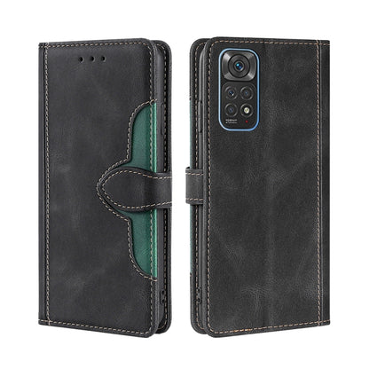 Skin Feel Straw Hat Magnetic Buckle Leather Phone Case, For Xiaomi Poco M3, For Xiaomi Redmi K40 Gaming, For Xiaomi Redmi Note 11 4G / Note 11S, For Xiaomi Redmi Note 11 5G, For Xiaomi Redmi 9C / Redmi 9C NFC, For Xiaomi Mi 11