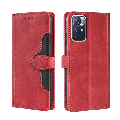 Skin Feel Straw Hat Magnetic Buckle Leather Phone Case, For Xiaomi Poco M3, For Xiaomi Redmi K40 Gaming, For Xiaomi Redmi Note 11 4G / Note 11S, For Xiaomi Redmi Note 11 5G, For Xiaomi Redmi 9C / Redmi 9C NFC, For Xiaomi Mi 11