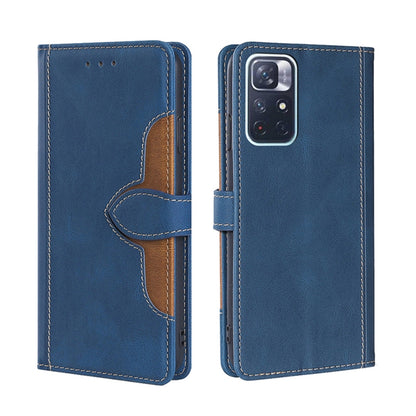 Skin Feel Straw Hat Magnetic Buckle Leather Phone Case, For Xiaomi Poco M3, For Xiaomi Redmi K40 Gaming, For Xiaomi Redmi Note 11 4G / Note 11S, For Xiaomi Redmi Note 11 5G, For Xiaomi Redmi 9C / Redmi 9C NFC, For Xiaomi Mi 11