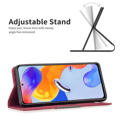 Magnetic Splicing Leather Phone Case, For Xiaomi Redmi Note 11 Pro International Version