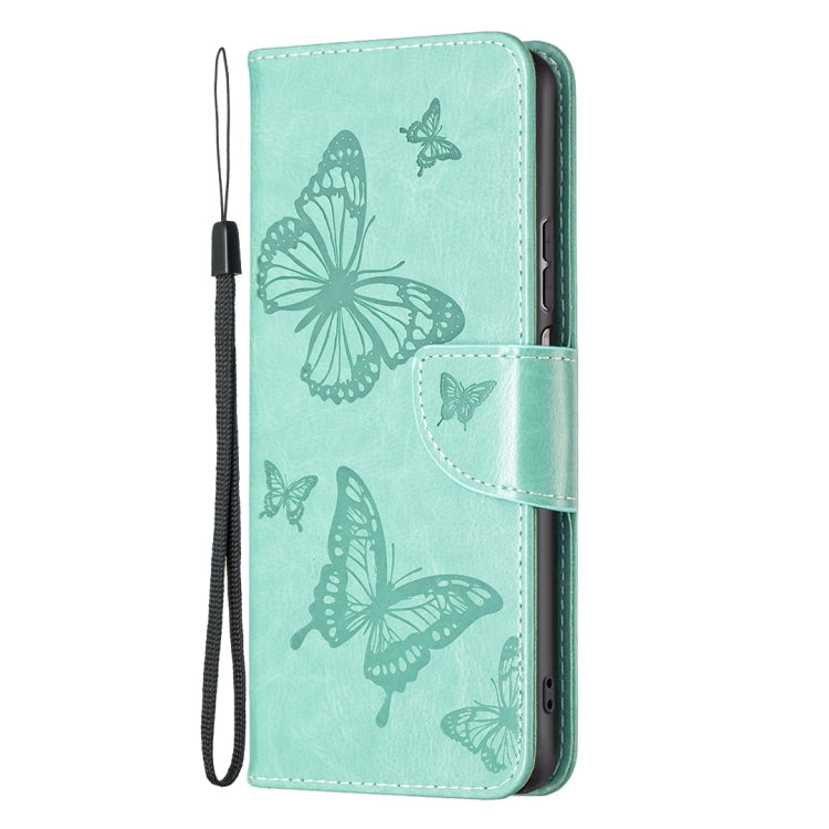 Two Butterflies Embossing Leather Phone Case, For Xiaomi Redmi Note 11 Pro International Version