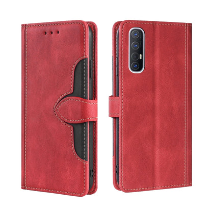 Skin Feel Straw Hat Magnetic Buckle Leather Phone Case, For OPPO Reno3 5G JP Version, For OPPO A16, For OPPO A53 / A32 / A33 / A53s 2020, For OPPO A55 5G, For OPPO A55s 5G, For OPPO A94 5G / F19 Pro+ / Reno 5Z