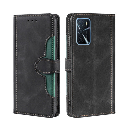 Skin Feel Straw Hat Magnetic Buckle Leather Phone Case, For OPPO Reno3 5G JP Version, For OPPO A16, For OPPO A53 / A32 / A33 / A53s 2020, For OPPO A55 5G, For OPPO A55s 5G, For OPPO A94 5G / F19 Pro+ / Reno 5Z