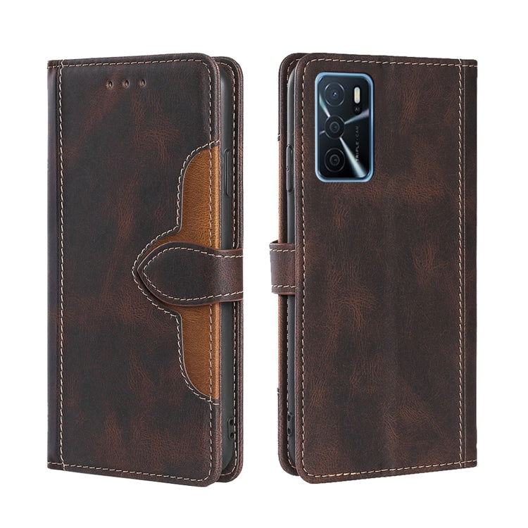Skin Feel Straw Hat Magnetic Buckle Leather Phone Case, For OPPO Reno3 5G JP Version, For OPPO A16, For OPPO A53 / A32 / A33 / A53s 2020, For OPPO A55 5G, For OPPO A55s 5G, For OPPO A94 5G / F19 Pro+ / Reno 5Z