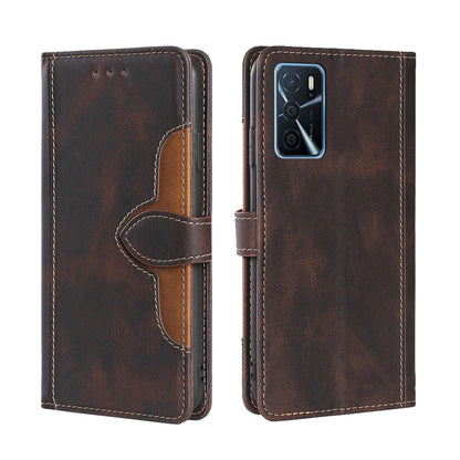 Skin Feel Straw Hat Magnetic Buckle Leather Phone Case, For OPPO Reno3 5G JP Version, For OPPO A16, For OPPO A53 / A32 / A33 / A53s 2020, For OPPO A55 5G, For OPPO A55s 5G, For OPPO A94 5G / F19 Pro+ / Reno 5Z