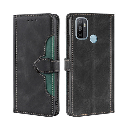 Skin Feel Straw Hat Magnetic Buckle Leather Phone Case, For OPPO Reno3 5G JP Version, For OPPO A16, For OPPO A53 / A32 / A33 / A53s 2020, For OPPO A55 5G, For OPPO A55s 5G, For OPPO A94 5G / F19 Pro+ / Reno 5Z