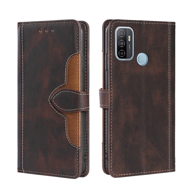 Skin Feel Straw Hat Magnetic Buckle Leather Phone Case, For OPPO Reno3 5G JP Version, For OPPO A16, For OPPO A53 / A32 / A33 / A53s 2020, For OPPO A55 5G, For OPPO A55s 5G, For OPPO A94 5G / F19 Pro+ / Reno 5Z