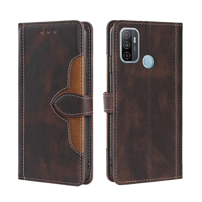 Skin Feel Straw Hat Magnetic Buckle Leather Phone Case, For OPPO Reno3 5G JP Version, For OPPO A16, For OPPO A53 / A32 / A33 / A53s 2020, For OPPO A55 5G, For OPPO A55s 5G, For OPPO A94 5G / F19 Pro+ / Reno 5Z