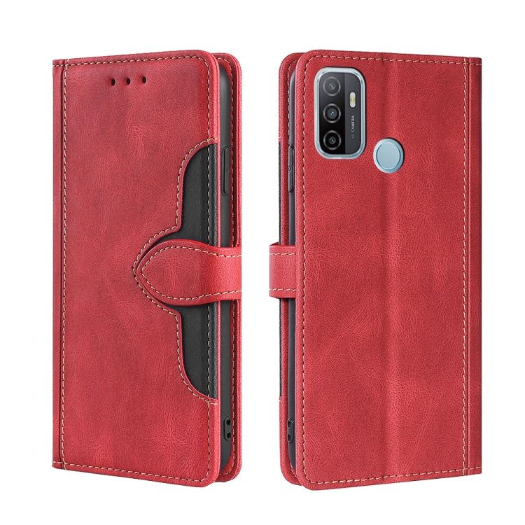 Skin Feel Straw Hat Magnetic Buckle Leather Phone Case, For OPPO Reno3 5G JP Version, For OPPO A16, For OPPO A53 / A32 / A33 / A53s 2020, For OPPO A55 5G, For OPPO A55s 5G, For OPPO A94 5G / F19 Pro+ / Reno 5Z