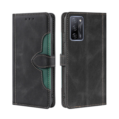 Skin Feel Straw Hat Magnetic Buckle Leather Phone Case, For OPPO Reno3 5G JP Version, For OPPO A16, For OPPO A53 / A32 / A33 / A53s 2020, For OPPO A55 5G, For OPPO A55s 5G, For OPPO A94 5G / F19 Pro+ / Reno 5Z