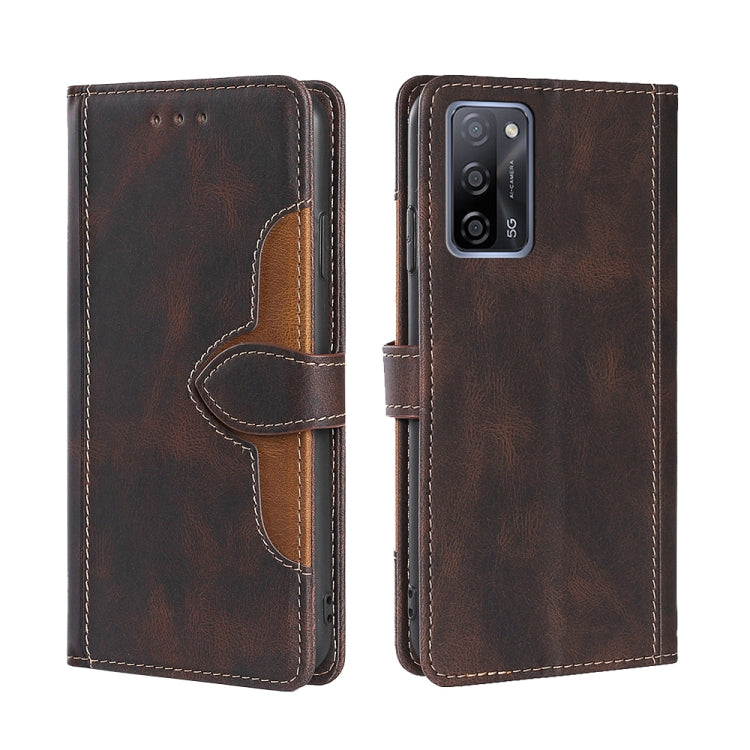 Skin Feel Straw Hat Magnetic Buckle Leather Phone Case, For OPPO Reno3 5G JP Version, For OPPO A16, For OPPO A53 / A32 / A33 / A53s 2020, For OPPO A55 5G, For OPPO A55s 5G, For OPPO A94 5G / F19 Pro+ / Reno 5Z