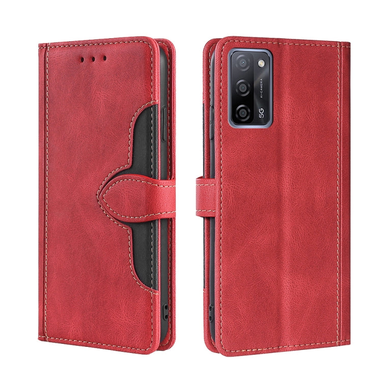 Skin Feel Straw Hat Magnetic Buckle Leather Phone Case, For OPPO Reno3 5G JP Version, For OPPO A16, For OPPO A53 / A32 / A33 / A53s 2020, For OPPO A55 5G, For OPPO A55s 5G, For OPPO A94 5G / F19 Pro+ / Reno 5Z