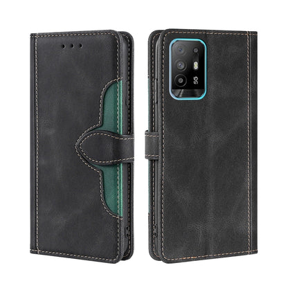 Skin Feel Straw Hat Magnetic Buckle Leather Phone Case, For OPPO Reno3 5G JP Version, For OPPO A16, For OPPO A53 / A32 / A33 / A53s 2020, For OPPO A55 5G, For OPPO A55s 5G, For OPPO A94 5G / F19 Pro+ / Reno 5Z