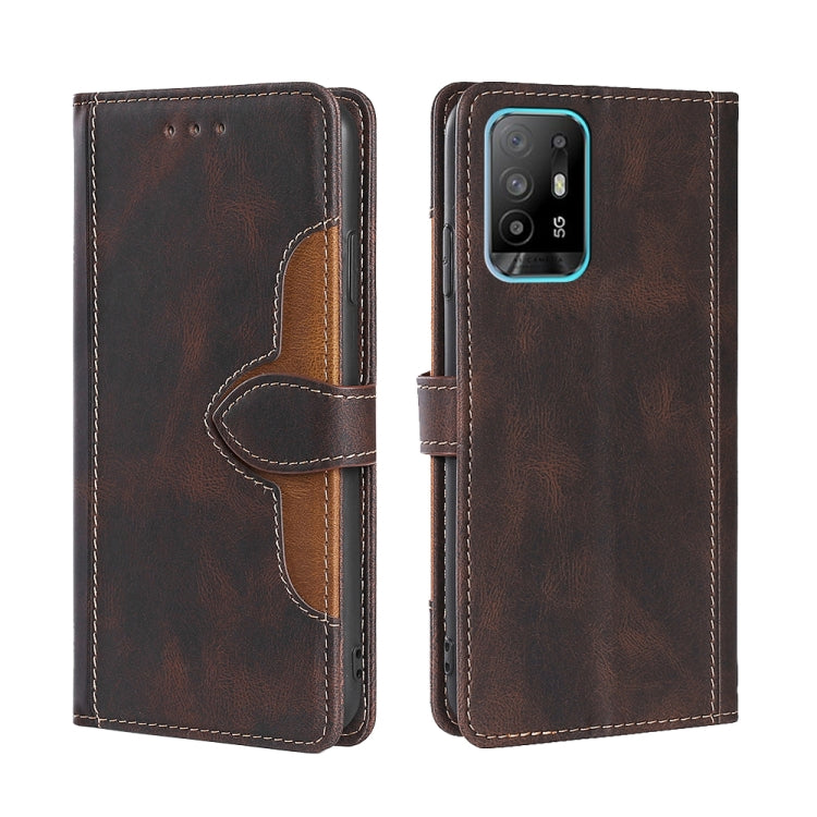 Skin Feel Straw Hat Magnetic Buckle Leather Phone Case, For OPPO Reno3 5G JP Version, For OPPO A16, For OPPO A53 / A32 / A33 / A53s 2020, For OPPO A55 5G, For OPPO A55s 5G, For OPPO A94 5G / F19 Pro+ / Reno 5Z