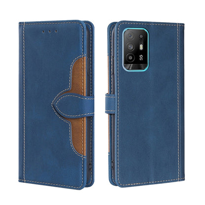 Skin Feel Straw Hat Magnetic Buckle Leather Phone Case, For OPPO Reno3 5G JP Version, For OPPO A16, For OPPO A53 / A32 / A33 / A53s 2020, For OPPO A55 5G, For OPPO A55s 5G, For OPPO A94 5G / F19 Pro+ / Reno 5Z