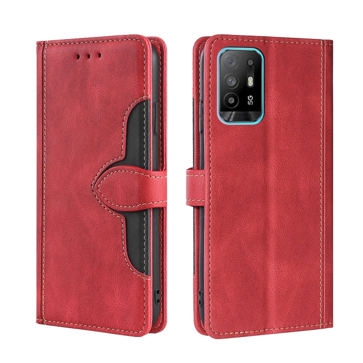 Skin Feel Straw Hat Magnetic Buckle Leather Phone Case, For OPPO Reno3 5G JP Version, For OPPO A16, For OPPO A53 / A32 / A33 / A53s 2020, For OPPO A55 5G, For OPPO A55s 5G, For OPPO A94 5G / F19 Pro+ / Reno 5Z
