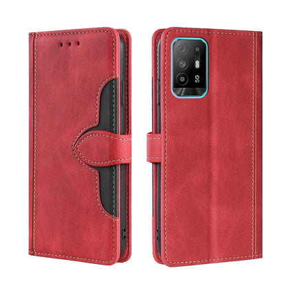 Skin Feel Straw Hat Magnetic Buckle Leather Phone Case, For OPPO Reno3 5G JP Version, For OPPO A16, For OPPO A53 / A32 / A33 / A53s 2020, For OPPO A55 5G, For OPPO A55s 5G, For OPPO A94 5G / F19 Pro+ / Reno 5Z