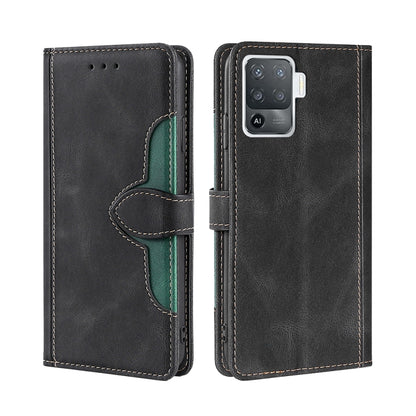 Skin Feel Straw Hat Magnetic Buckle Leather Phone Case, For OPPO F19 Pro / A94 4G / Reno5 F, For OPPO Find X3 / X3 Pro, For OPPO Find X5 Lite, For OPPO Find X5 Pro, For OPPO K9s / Realme Q3s, For OPPO Reno3 A JP Version